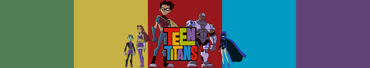 site banner with teen titans logo