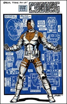 Cyborg in the comic